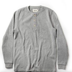 Taylor Stitch Heavy Bag Waffle Henley Ash